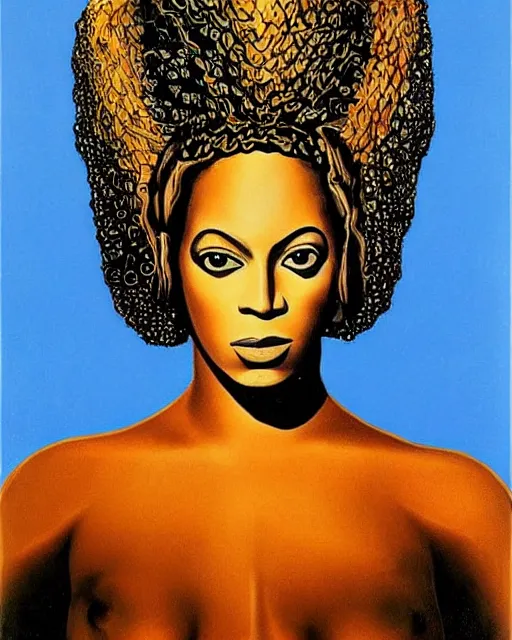 Prompt: a portrait of beyonce by salvador dali