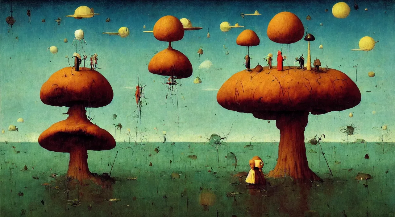 Image similar to single flooded simple!! toadstool tower anatomy, very coherent and colorful high contrast masterpiece by norman rockwell franz sedlacek hieronymus bosch dean ellis simon stalenhag rene magritte gediminas pranckevicius, dark shadows, sunny day, hard lighting