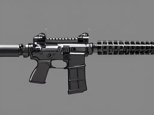 Image similar to technical sketch of an AR-15