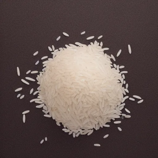 Prompt: a single grain of rice, photography studio settings, 4k