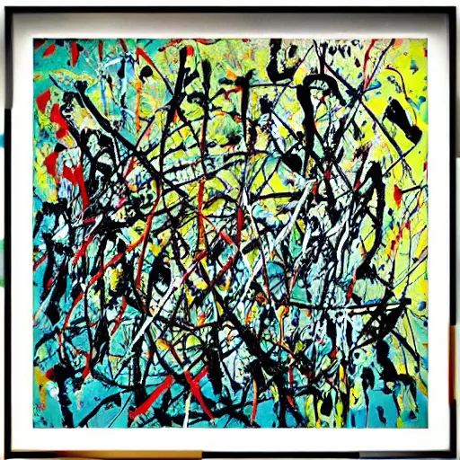 Prompt: “Painting by Jackson Pollock”
