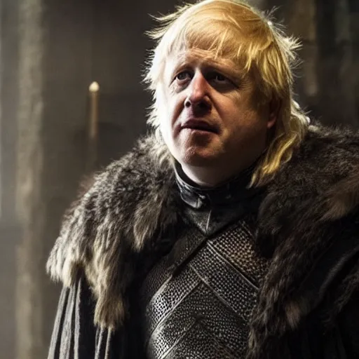 Prompt: boris johnson in game of thrones