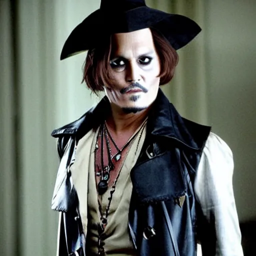 Image similar to johnny depp as a vampire, true blood