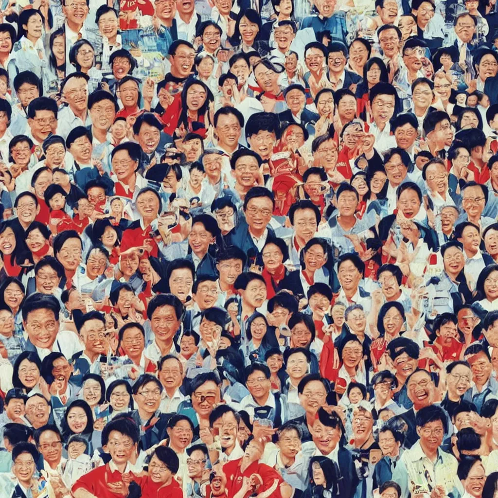 Image similar to a 1 9 9 0 s singaporean government camapign poster