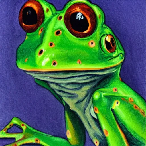 Image similar to jean - frog grenouille, an autoportrait