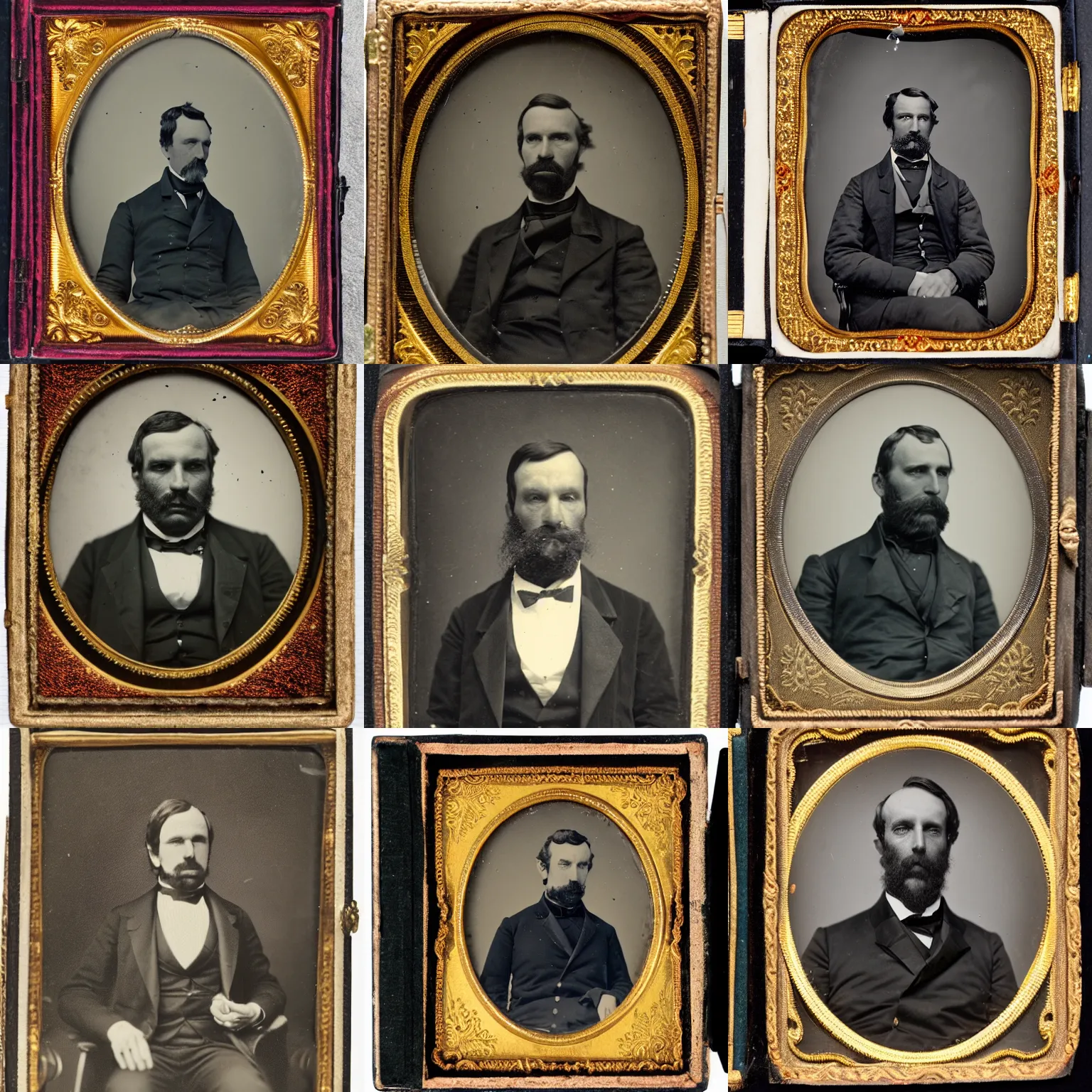 Prompt: ambrotype of the Governor of Vermont, 1878