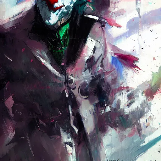 Image similar to Joker, paint by Wadim Kashin