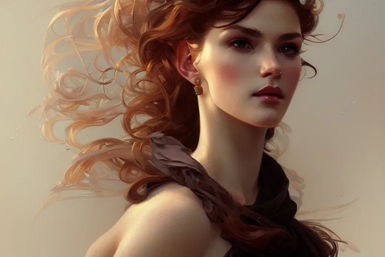 Image similar to Sensual beautiful perfect Polish woman, portrait, elegant, intricate, digital painting, artstation, concept art, smooth, sharp focus, illustration, art by artgerm and greg rutkowski and alphonse mucha