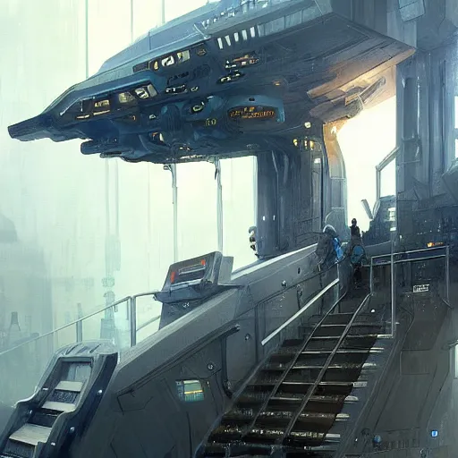 Prompt: scifi art by Greg Rutkowski, the engineering deck of the ship, with functional and utilitarian hallways, everything is in its place, claustrophobic and futuristic environment, detailed and intricate environment, high technology, highly detailed portrait, digital painting, artstation, concept art, smooth, sharp foccus ilustration, Artstation HQ.