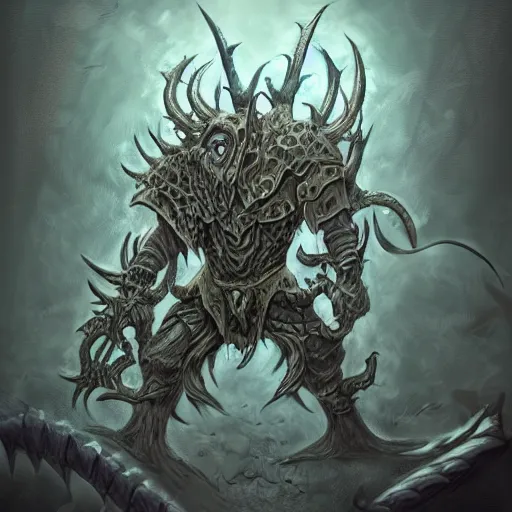 Image similar to A demon of Nurgle, highly detailed, digital art, sharp focus, trending on art station, anime art style