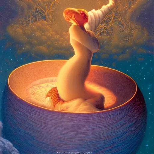 Image similar to art by delphin enjolras, james christensen, rob gonsalves and tim white