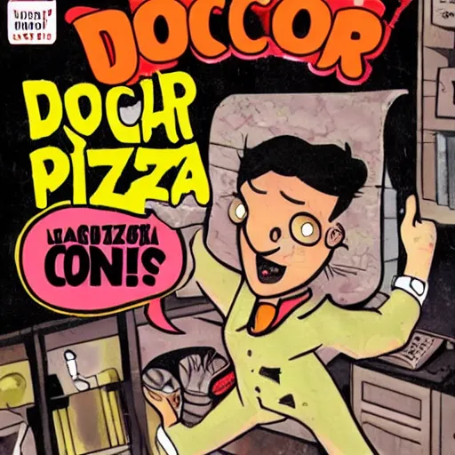 Image similar to doctor pizza comics