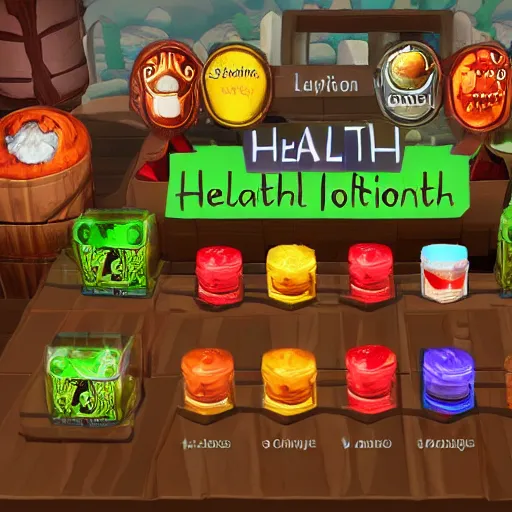 Image similar to health potions showcase