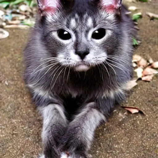 Image similar to wolverine cat hybrid