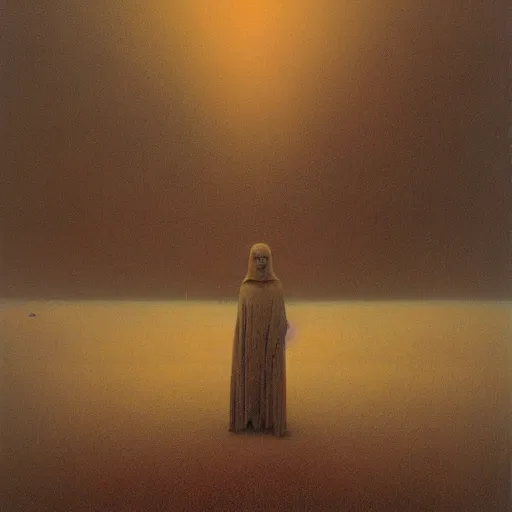 Image similar to after the war by Zdzisław Beksiński