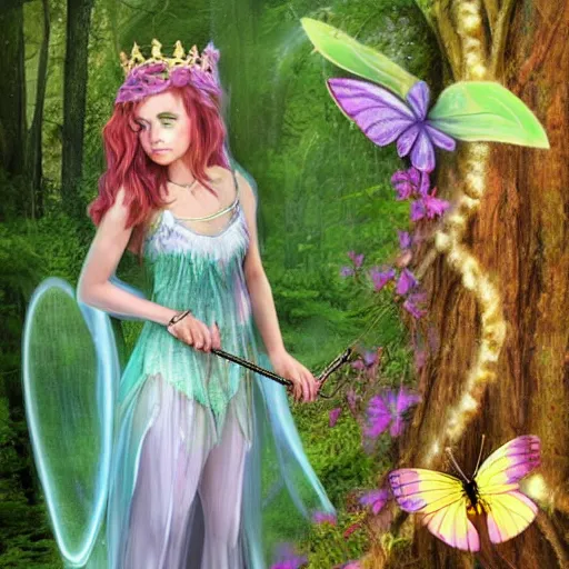 Prompt: queen of the fairies