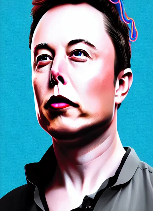 Prompt: portrait of elon musk with cat ears, intricate, elegant, highly detailed, digital painting, artstation, concept art, smooth, sharp focus, illustration