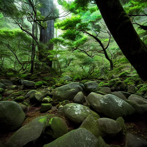Image similar to Yakushima Forest Eerie Japan Early morning