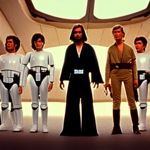 Image similar to star wars a new hope directed by wes anderson, cinestill, 4 k