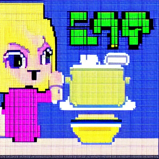 Prompt: cute cook, 256 pixel art