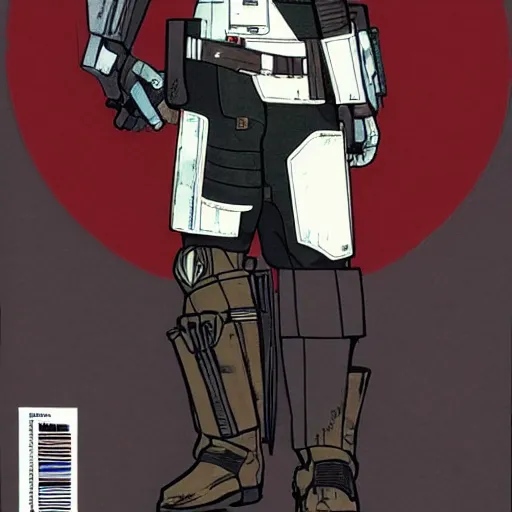 Image similar to the mandalorian was gay by ilya kuvshinov katsuhiro otomo