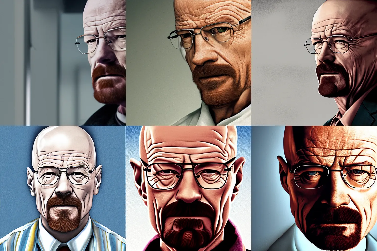 Prompt: Walter white by Adam's Charles, 4k