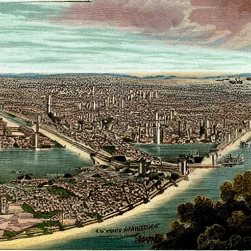 Prompt: buenos aires in 1 8 1 0