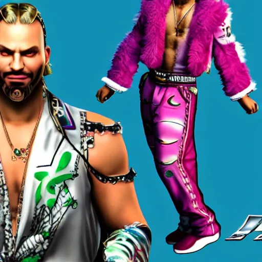 Image similar to jody highroller, as a character in tekken