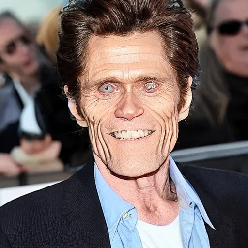 Image similar to willem dafoe and shark have a son