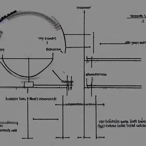 Image similar to hatred as a technical drawing