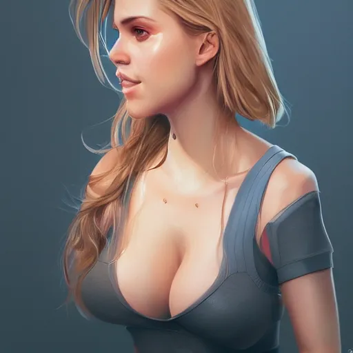 Image similar to a well designed portrait of Mia Malkova , detailed, realistic, sketch style, Artstation,Greg Rutkowski, 8K resolution.