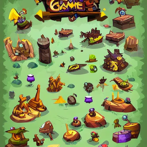 A game assets spritesheet by Rayman legends online