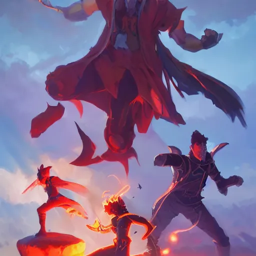 Image similar to hero world magic : the gathering, behance hd by jesper ejsing, by rhads, makoto shinkai and lois van baarle, ilya kuvshinov, rossdraws global illumination