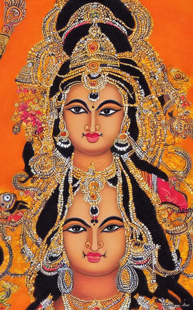 Prompt: ultra detailed portrait of hindu goddess kaali