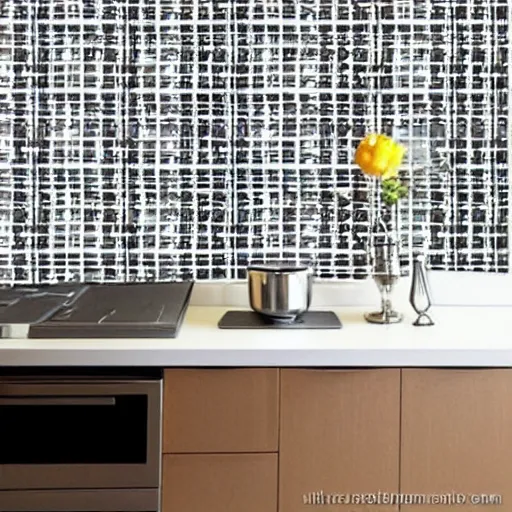 Image similar to modern kitchen wallpaper pig design. expensive