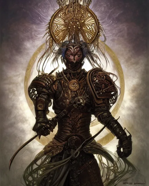 Prompt: Horse warrior, centered, portrait, symmetrical, Path of Exile, Diablo, Warhammer, digital painting, highly detailed, colorful concept art, gold, silver, copper colors, Nekro, Peter Mohrbacher, Alphonse Mucha, Brian Froud, Yoshitaka Amano, Kim Keever, Victo Ngai, James Jean