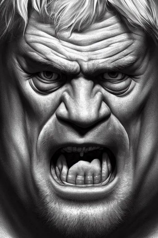 hulk angry face drawing
