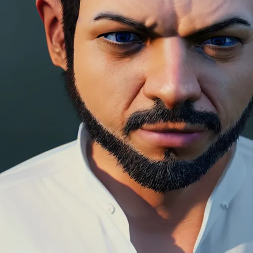 Image similar to a scientist man with a tiger head and a white blouse, ultra detail, ultra realistic, unreal engine, 8 k