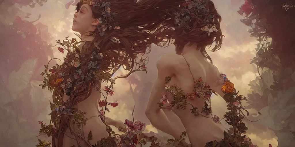 Image similar to dreamscape, female, art by artgerm and greg rutkowski and alphonse mucha and loish and wlop, highly detailed sculpture, intricate detailed, ommatidia, 8 k, cinematic atmosphere, post - processing