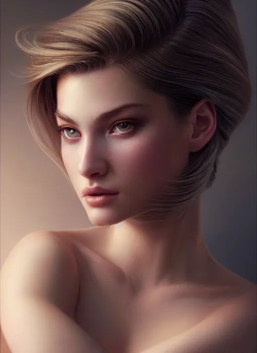 Prompt: a gorgeous female photo, professionally retouched, award winning, hyperdetailed, photorealism, soft lighting, feather hair, realistic, smooth face, perfect eyes, wide angle, sharp focus on eyes, 8 k high definition, insanely detailed, intricate, elegant, art by artgerm and greg rutkowski and j scott campbell