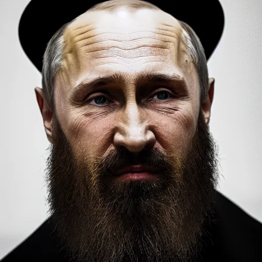 Image similar to Putin with beard, EOS-1D, f/1.4, ISO 200, 1/160s, 8K, RAW, unedited, symmetrical balance, in-frame