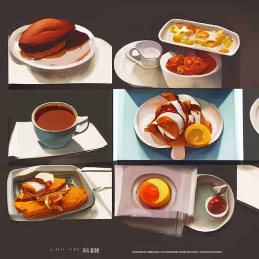 Image similar to face icon stylized minimalist breakfast at tiffany's, loftis, cory behance hd by jesper ejsing, by rhads, makoto shinkai and lois van baarle, ilya kuvshinov, rossdraws global illumination