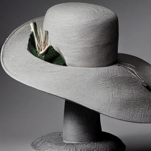 Prompt: a hat like an onion designed by coco chanel