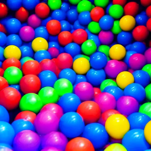 Image similar to a ball pit approaches you.