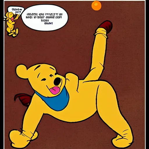 Image similar to winnie the pooh as dhalsim in street fighter
