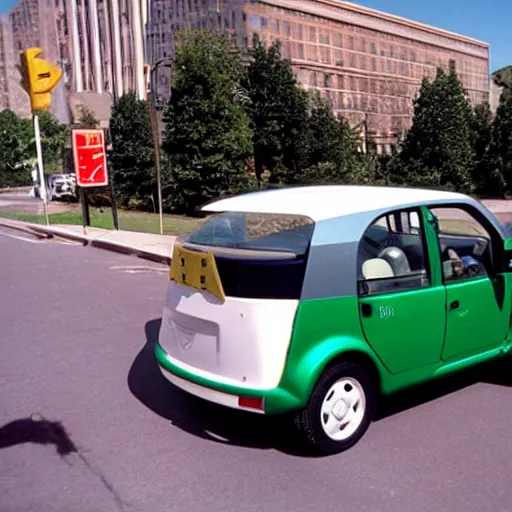 Prompt: google street view car ( 1 9 9 7 )