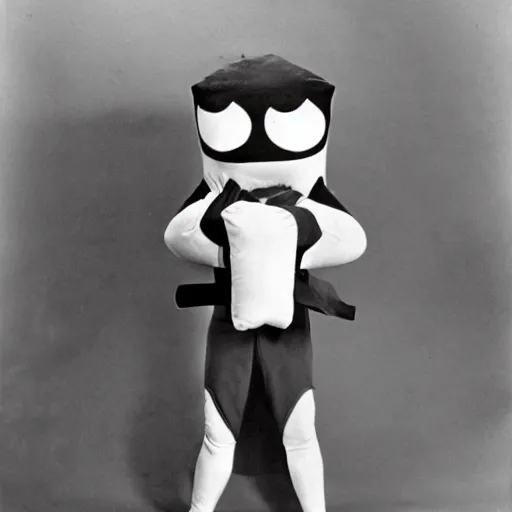 Image similar to pillow - man from the 1 9 3 2 black and white movie