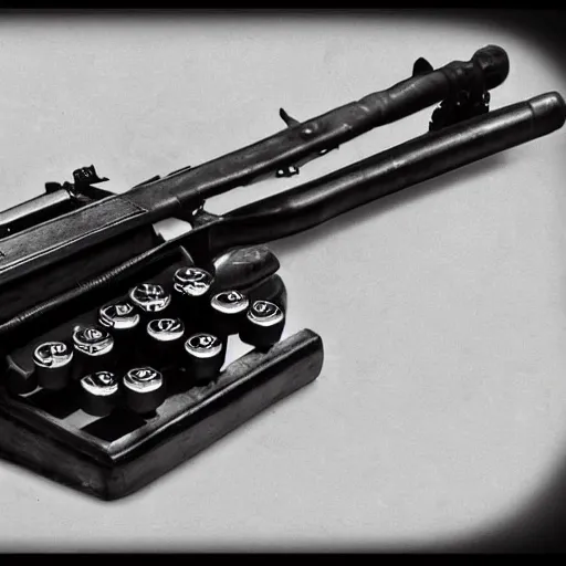 Image similar to Chicago Typewriter, but it's actually a Typewriter in the middle if Chicago