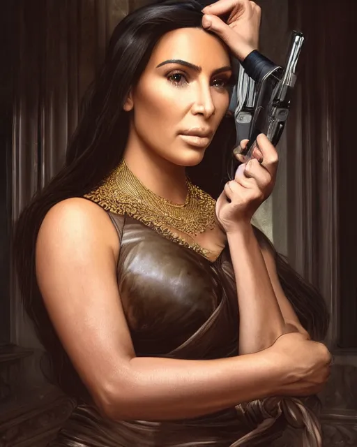 Prompt: A film still of kim kardashian as Lady Dimitrescu in resident evil , highly detailed, digital painting, artstation, concept art, sharp focus, illustration, cinematic lighting, art by artgerm and greg rutkowski and alphonse mucha diffuse lighting, fantasy, intricate, elegant, highly detailed, lifelike, photorealistic, digital painting, artstation, illustration, concept art, smooth, sharp focus, art by John Collier and Albert Aublet and Krenz Cushart and Artem Demura and Alphonse Mucha