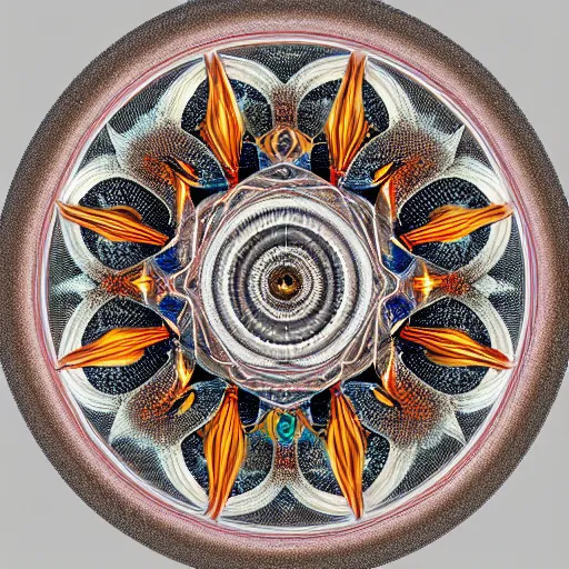 Image similar to sacred geometry mandala, hyperrealistic, octane render, CGSociety, 8k